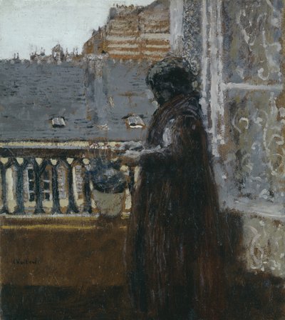 Madame Vuillard on Her Balcony, c.1899 by Edouard Vuillard